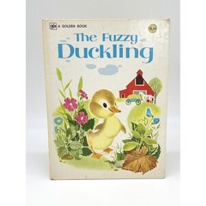 Vintage Golden Press The Fuzzy Duckling Book Kids OS Illustrated Farm Retro